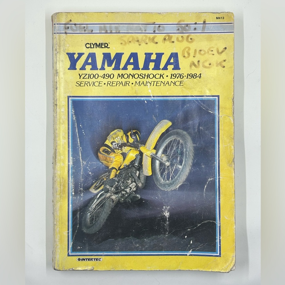 Clymer Yamaha Motorcycle Manual YZ100-490 Monoshock 1976-1984 Service Repair